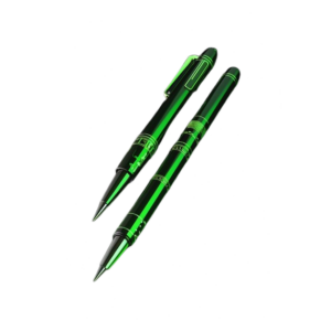 Green with Silver Ball Pens